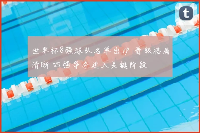 世界杯8强球队名单出炉 晋级格局清晰 四强争夺进入关键阶段